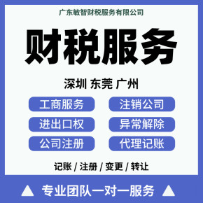 東莞南城區公司代理代辦服務 一站式工商稅務代理、做賬報稅解決方案